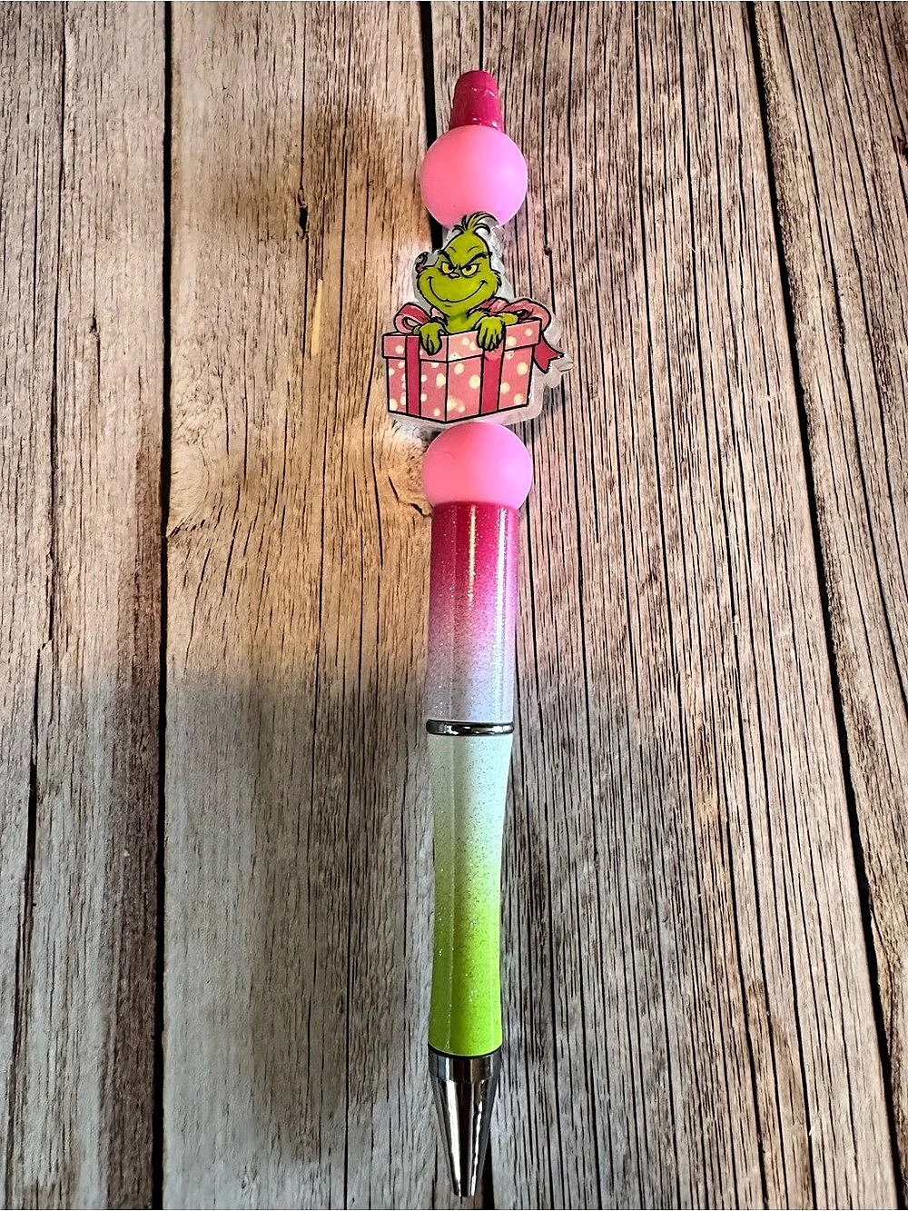 Grinch present pen